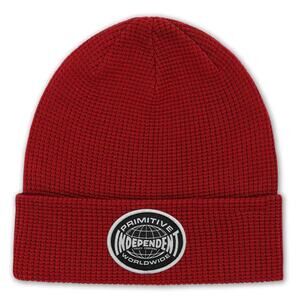 Primitive Skate Men's X Independent Skateboard Truck Global Waffle Skull Beanie